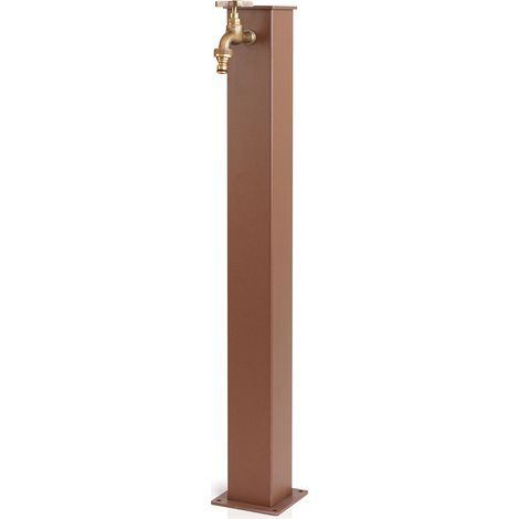 Fontana da Giardino 20x12x85 cm in Alluminio e Acciaio Wick Ruggine (1/4)