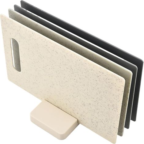 Planche à Découper - PP Alimentaire Épais - Codage Couleur Hygiénique - Anti-dérapant Des 2 Côtés - Pour Cuisine Camping Extérieur - Lot de 4 (1/5)