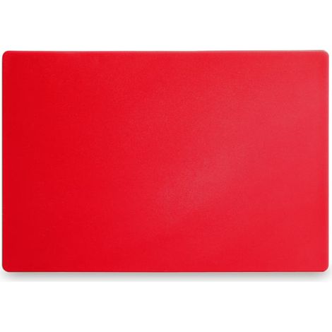 Planche à découper HACCP 450x300x12,7 mm - rouge, double face, PEHD (1/2)