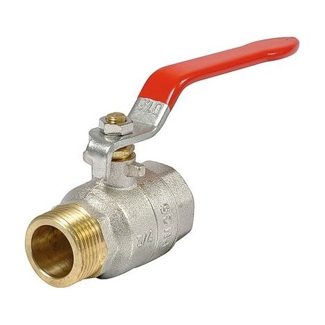 Vanne à sphère PN16 Passage Intégral ACS Poignée rouge M/F 2"(50x60) SFERACO