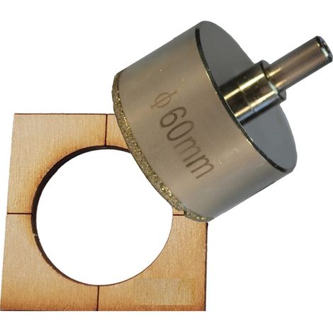 Scie-cloche diamant de 6,5 cm pour carrelage de porcelaine et carrelage en céramique, drain d'évier et comptoir de granit Scie cloche de 6,5 cm pour installation de douche, scie cloche à verre de 6,5 (1/5)