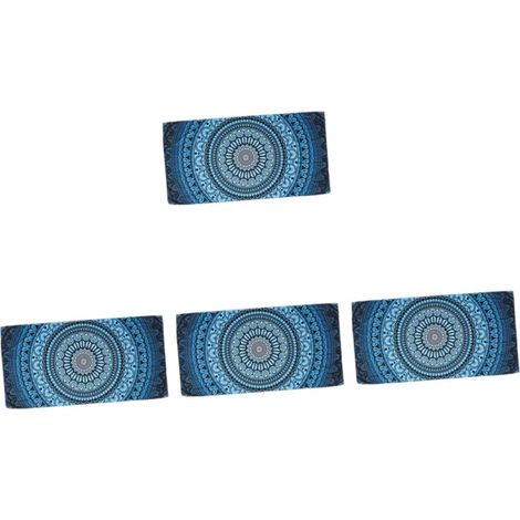 4 Pièces Serviette De Plage Les Serviettes Chaise De Plage Serviettes De e Essuie-Tout Serviette De Bain Tapis De Pique- De Bain Couverture Blue Fibre Superfine (1/5)