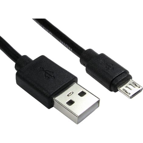 Câble USB RS PRO, Micro USB B vers USB A, Noir, 5m ( Prix pour 1 )