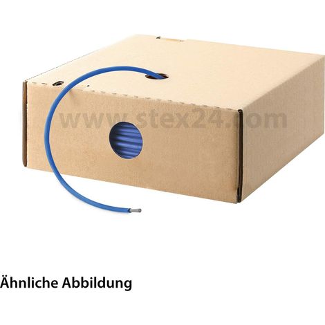 HELU KABEL FÜNFNORM 1X1mm² AWG18 BU (blau) Einzelader blau AD 3,1mm VPE 100,0 Meter Nennspannung Uo/U 450V/750V nach UL/CSA 600V - 1 Stück