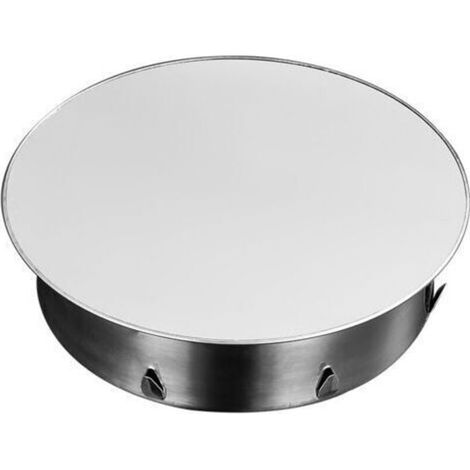 Tapa de chimenea perforada de acero inoxidable de 120 mm a 130 mm, Ø 148 mm, profundidad 45 mm, color plateado.