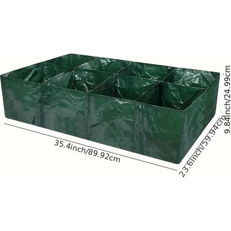 (8 grilles) Sacs de culture pour plantes, jardinière, semis, pots et jardinières, accessoires de culture, outils de jardinage, serres, grands pots de fleurs, conteneurs (1/4)