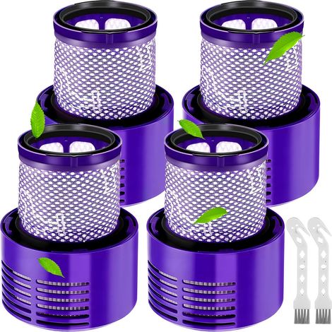 4 Filtre, Compatible V10 SV12, Coton Lavable, HEPA, Pour Aspirateur Cyclone (1/5)