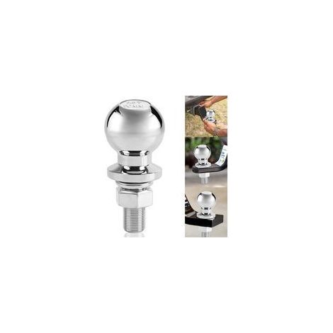 Boule d'Attelage 3,5T 50mm Attache Remorque avec Pas de Vis 24mm, Robuste pour Tracteur, Remorque, Véhicules Légers (1/5)
