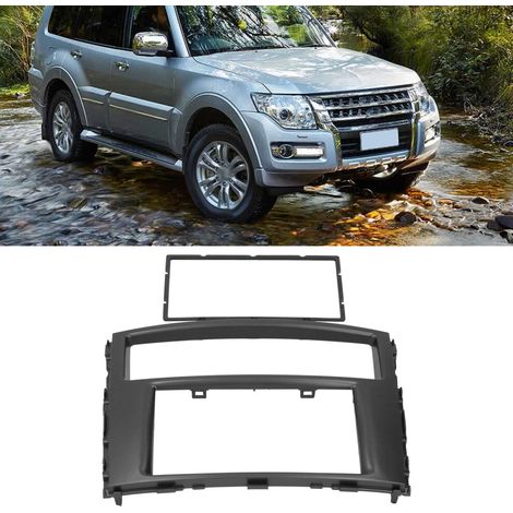 Cornice per autoradio 2DIN per Mitsubishi Pajero (modelli dal 2007 in poi), dimensioni 178x102 mm.