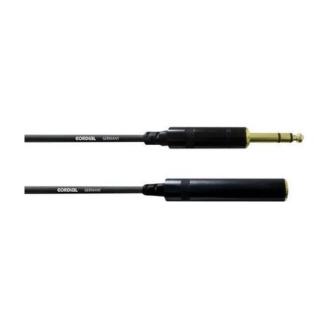 Cordial CFM 3 VK Audio Prolunga [1x Spina jack da 6.3 mm - 1x Presa jack da 6.3 mm] 3.00 m Nero