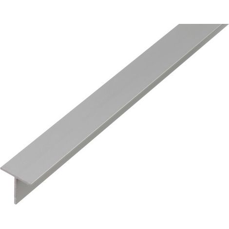 GAH Alberts T-Profil glatt L1.000, B 15xH15mm Aluminium silberfarbig (1/3)