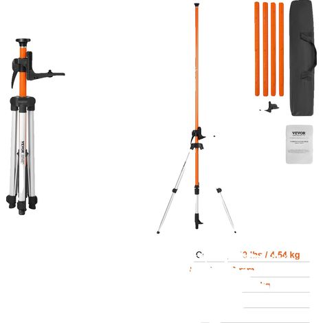 Trípode para nivel láser, altura ajustable, soporte robusto, extensión (1/2)