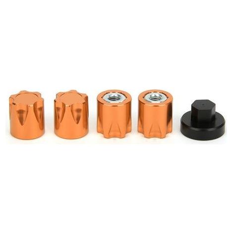 4x enjoliveurs de roue écrou M4 compatibles Traxxas TRX4, Axial SCX10 90046, D90, Tamiya (1/5)