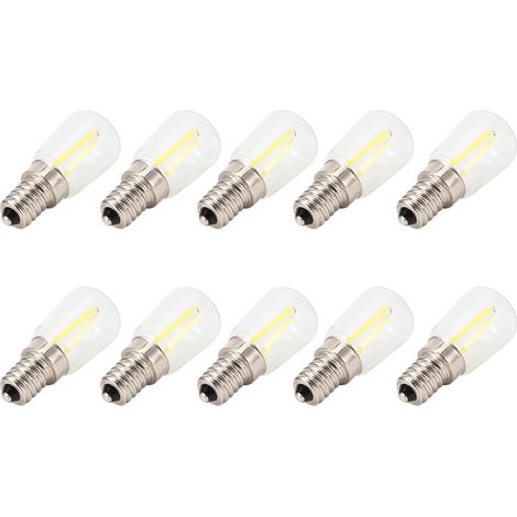 Lot de 10 mini ampoules LED E14 à intensité variable 1,5 W AC 110 V pour lustre, applique murale et éclairage domestique (1/5)