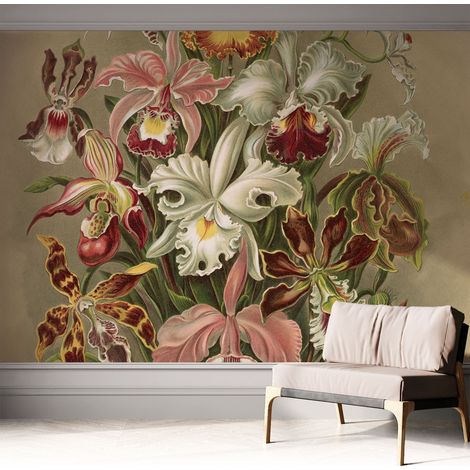 Carta da parati adesiva - lavabile - decorazione murale - per cucina - pellicola decorativa Eleganza floreale 312x219 cm (1/5)