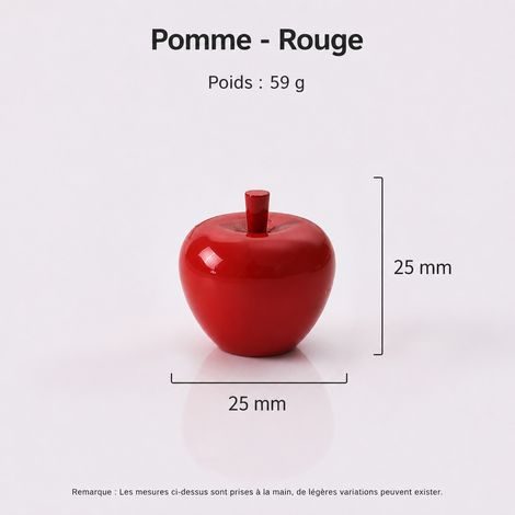 Poignée de meuble en laiton massif rouge en forme de pomme t26022-2 5 rouge 2,5 × 2,4 × 2,5 cm 59 g – Livraison gratuite
