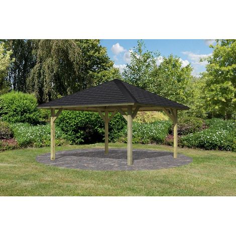 Pavillon Holm 1 359x359x315 im Set mit Schindeln,KDI
