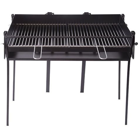 GARCIA barbacoa parrilla doble 80x40 cm , Barbacoa doble parrilla 80x40 cmFabricada en hierro de alta calidadFabricación españolaIdeal para carbónPerfecta para coci (1/3)