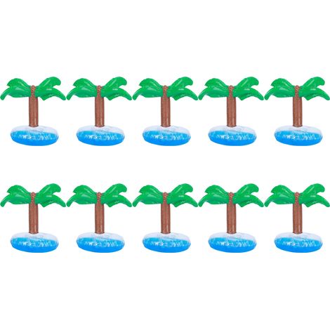 10 Stück aufblasbare PVC-Getränkehalter für Pool, Party und Strand (1/5)
