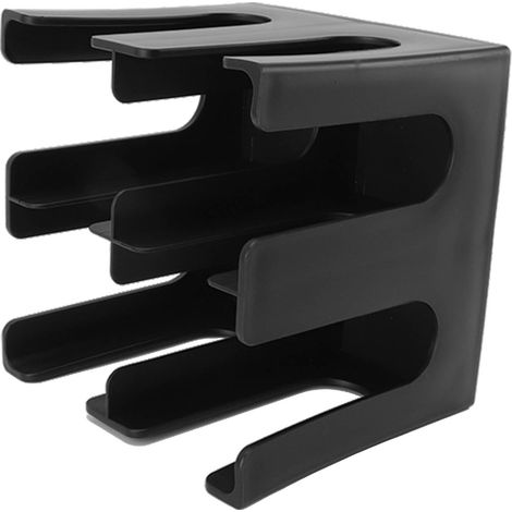 Quadratischer Spender mit 4 Fächern für Einweg-Kaffeebecher, Kunststoffbecher- und Deckelorganizer für Restaurants, Büros, Cafés und Lounges (1/5)