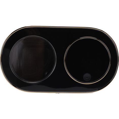 Dispenser automatico di sapone liquido schiumogeno per le mani, senza contatto, ricaricabile, a parete, per bagno, nero, 320 ml. (1/5)