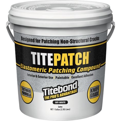 Scellant pour travaux intérieurs et extérieurs Titebond TitePatch 5376 3 785 l