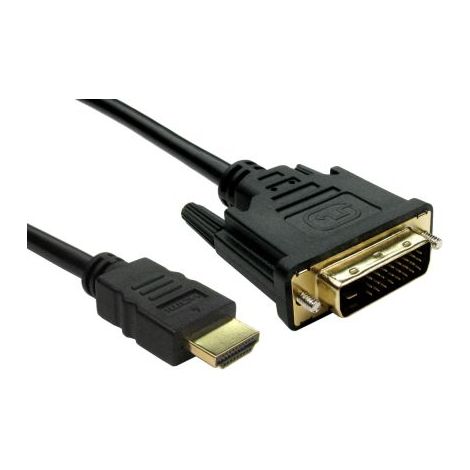 Câble HDMI RS PRO 2m HDMI Mâle DVI-D Single Link Mâle ( Prix pour Boîte de 5 )