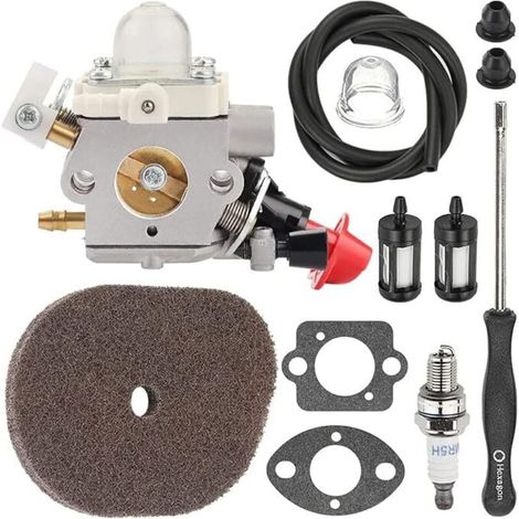 Pièces détachées pour carburateurs C1M-S267A FS56RC (avec filtre à air) compatibles avec les tondeuses Stihl FS40, FS50, FS56, FS70, FS70C, FC56, FS56C, FC70, HT56, HT56C, KN56, KM56 et KM56C : 4144 1 (1/4)