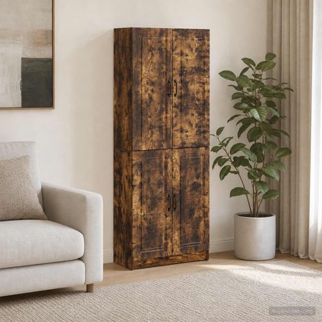 vidaXL Schrankset 2 pcs Geräucherte Eiche Holzwerkstoff (1/5)