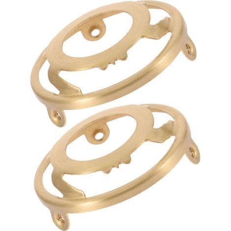 Set of 2 E14 Socket Ring Lampshade Solid Copper Diameter 28mm 62mm Stable Fixing Indoor Table Lamp (1/5)