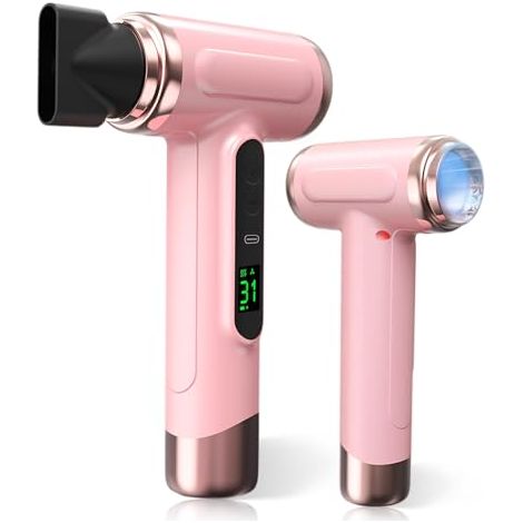 Sèche-cheveux sans fil, rechargeable 15 000 mAh, 3 modes air chaud/froid réglables, 200 W, idéal pour les voyages et le camping.