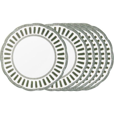 Table Passion - Assiette creuse Napoli verte 22 cm (lot de 6) (1/4)