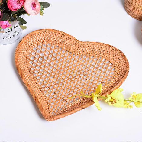 Plateaux à fruits en forme de cœur, corbeilles à fruits pour table de cuisine ou bureau (1/4)