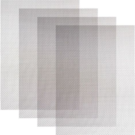 Grille Métallique Maille Grillage Anti Rongeur Grille Métallique Anti Insecte en Acier Inoxydable 20 Mailles 150 x 210 mm Pour Ventilation Filtration 4 Pièces (1/5)