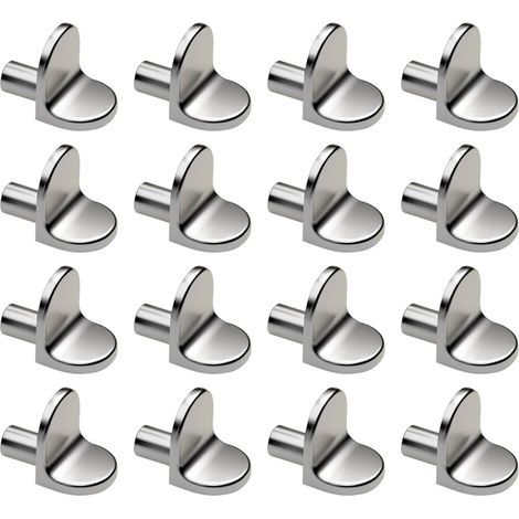 30 Pièces 5mm Chevilles de Support d'Étagère,support etagere murale,Taquet Étagère en forme de L métal,pour Meuble Armoire Placard (1/5)