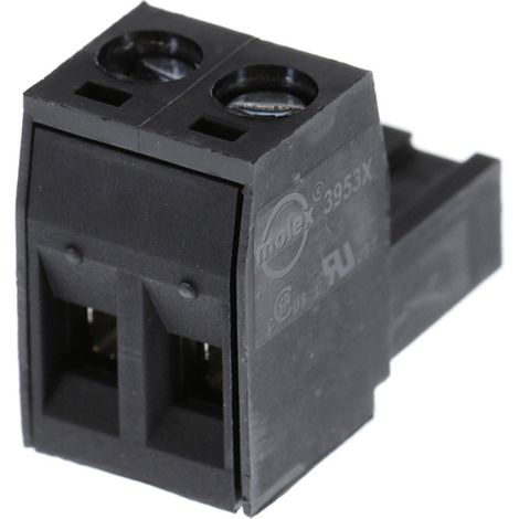 Molex Buchsengehäuse-Kabel Polzahl Gesamt 2 Rastermaß: 5.08 mm 395300002 1 St. (1/2)