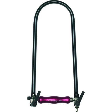 Pebaro-750K Sega da traforo Professionale con Leva di serraggio Regolabile in plastica, per utenti amatoriali e Professionisti, Colore Nero/Rosso, 750K
