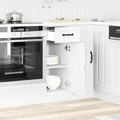 Küchenunterschrank Kalmar Weiß Holzwerkstoff