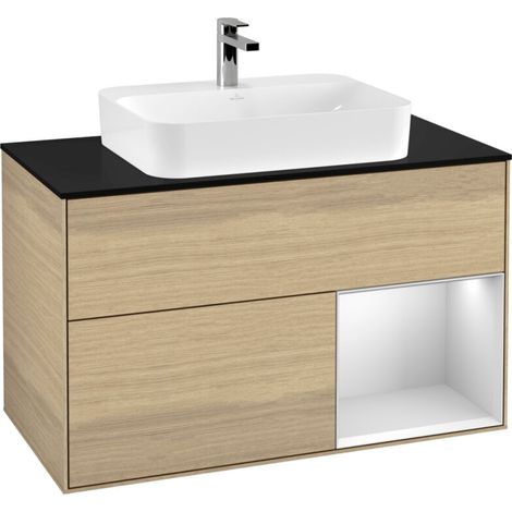 Villeroy & Boch F372MTPC Meuble sous lavabo Finion F37