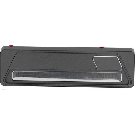 Plaque de stationnement temporaire réversible noir pour voiture, numéro de déplacement amovible, discret et personnalisé (1/5)