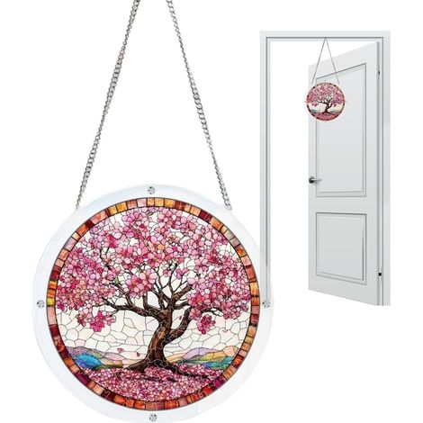 Sonnenfänger 18 cm Baummuster DIY Fensteranhänger DIY
