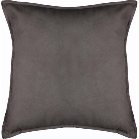 Coussin Déco Déhoussable "Lilou" 55x55cm Gris (1/4)
