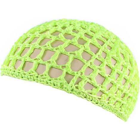 Bonnet en filet à cheveux crocheté, résille, snood, ornement pour dormir (1/5)