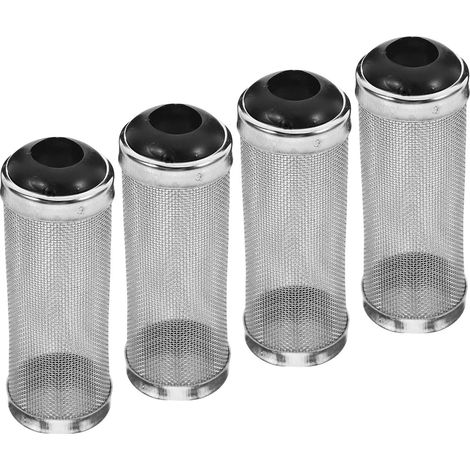 CCYKXAGrille De Protection pour Filtre D'Aquarium enAcier Inoxydable Lot De 4 Couvercles De Filtration Noirs pour ProtéGer Poissons Et Crevettes Accessoires (1/5)