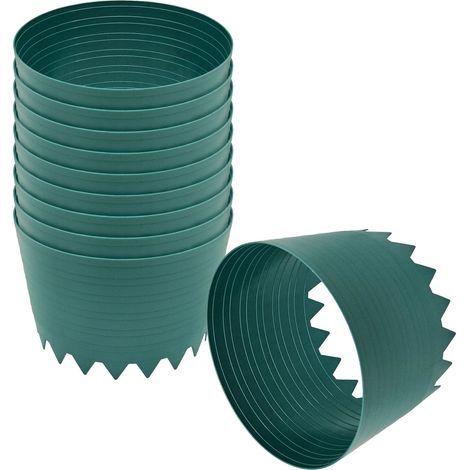 Spetebo – Set de 10 anneaux d'arrosage 20 cm – Humidification ciblée pour semences et boutures – Résistant aux intempéries – Réutilisable