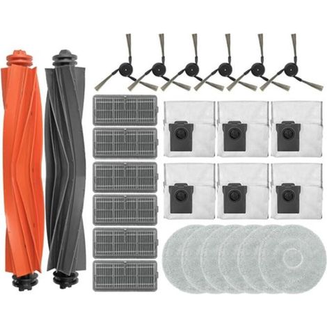 26PCS pour Dreame X40 Pro Ultra Robot Aspirateur Accessoires Sac à Poussière Pièces Vadrouille Tissu Filtre Brosse Pièces de (1/5)