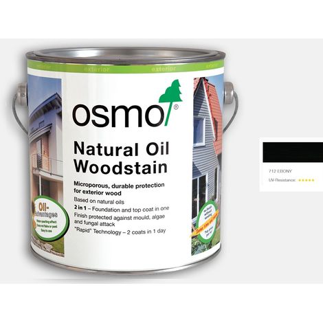 Osmo Natural Oil Woodstain - Ebony - 125ml