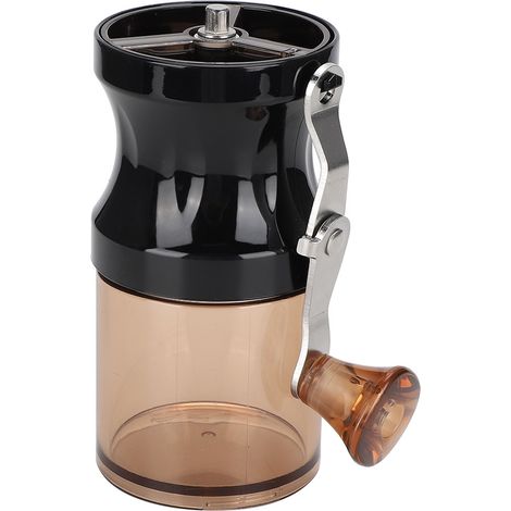 Handbetriebene, abnehmbare und tragbare Kaffeemühle mit Handkurbel, schwarz (1/5)