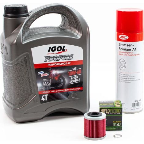 Kit Entretien Vidange Standard pour APRILIA SXV 450 de 2005 à 2017 - IGOL PROPULS PERFORMANCE 10W60 4L
