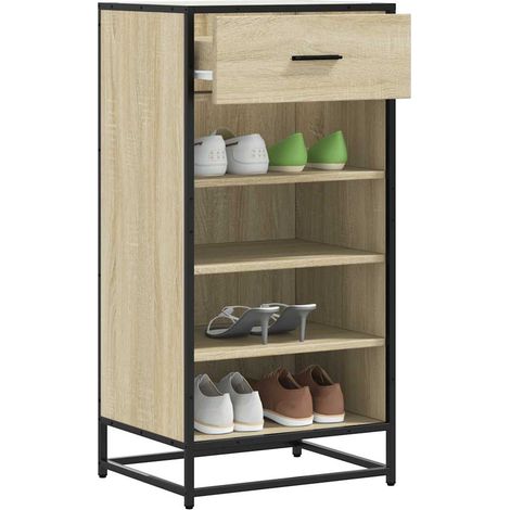 Schuhregal Sonoma-Eiche 48x38x97,5 cm Holzwerkstoff